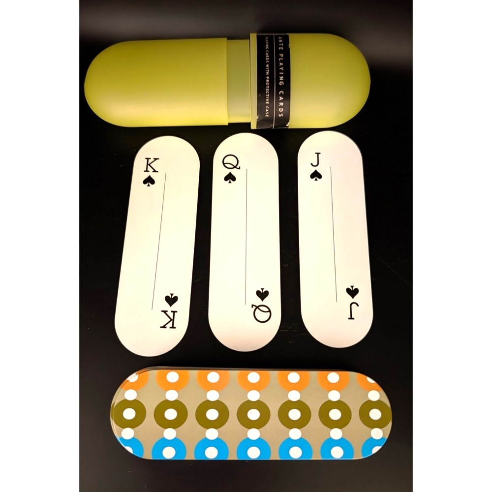 Umbra Ante Playing Cards Complete Deck Protective Case Y2K 2000s Modern Design